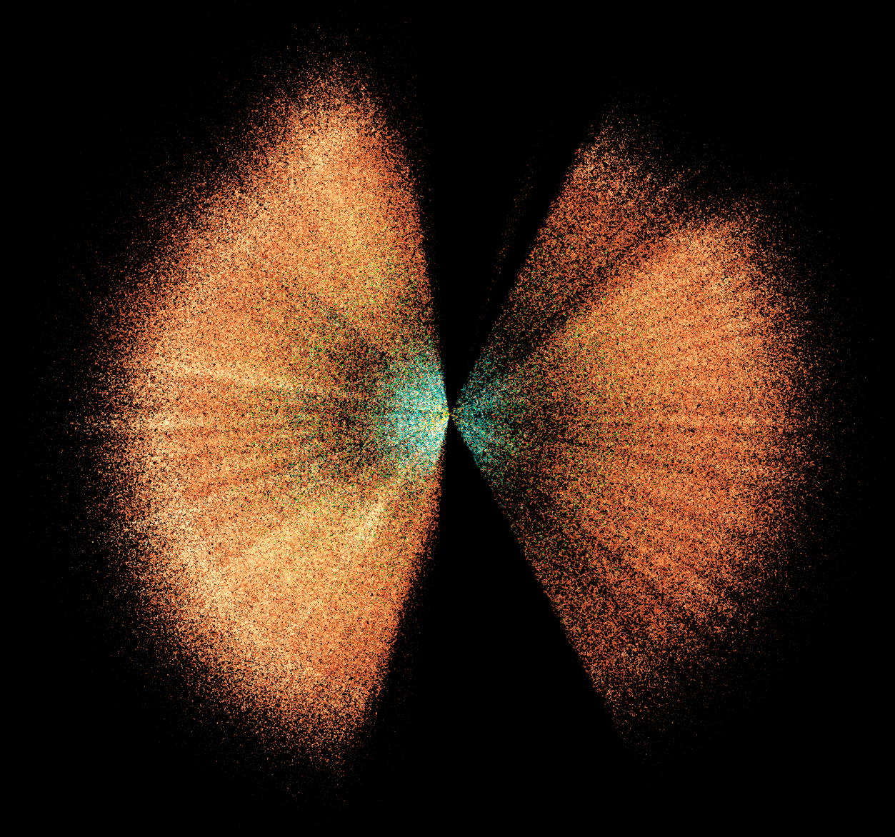 Face-on view of the DESI Quasar Survey