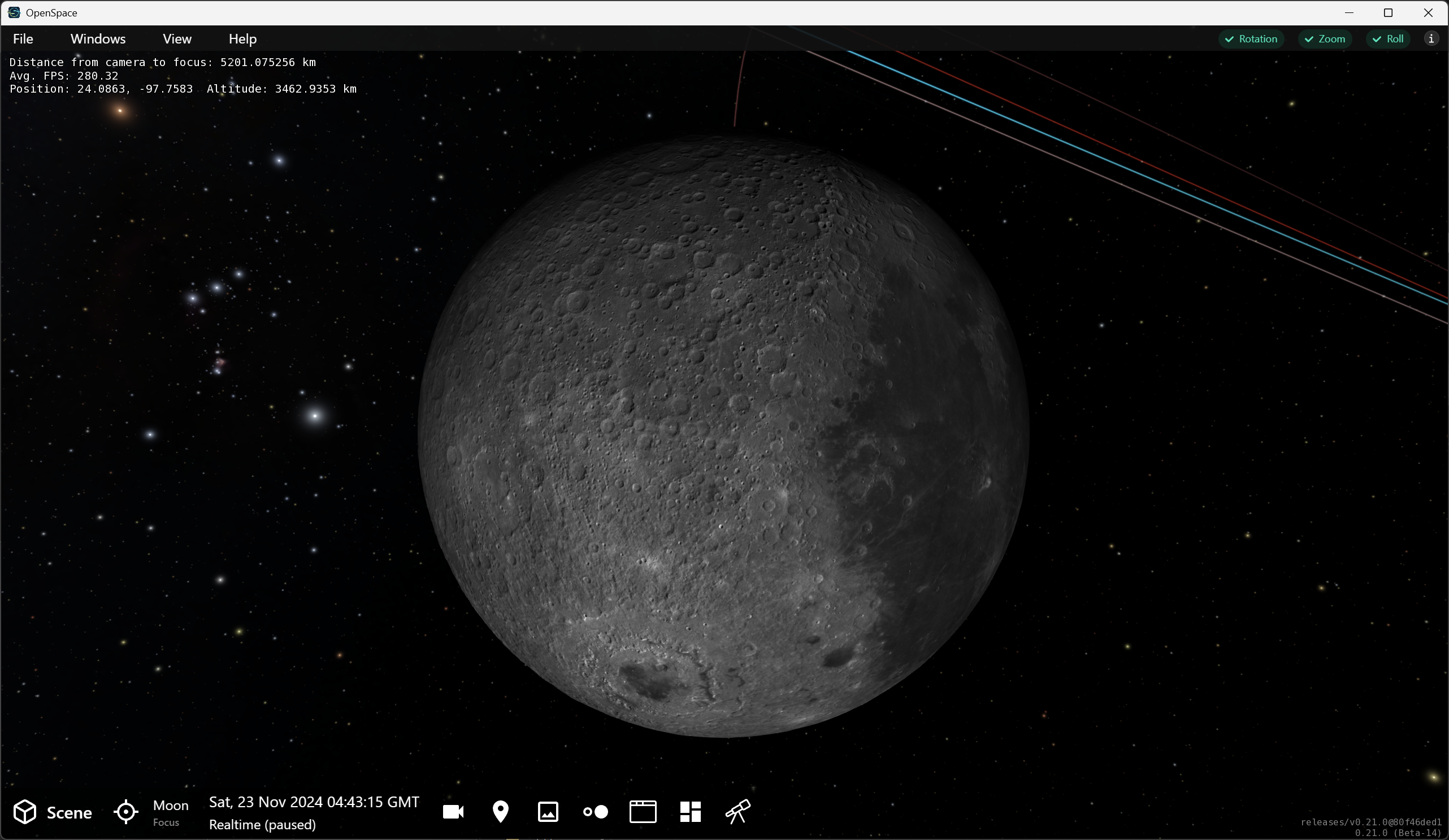 Above the Moon
