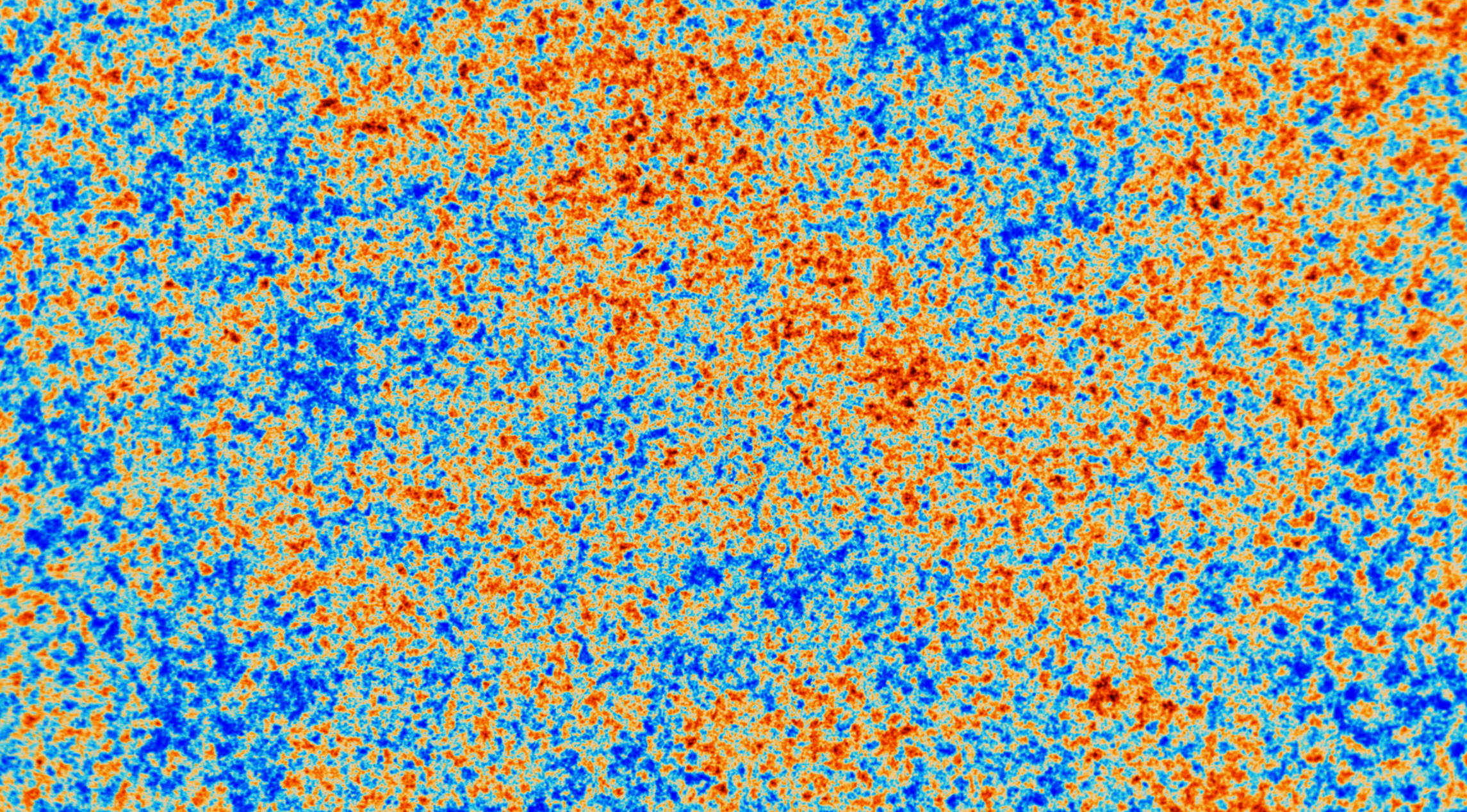 The Planck all-sky CMB image, showing temperature at microwave wavelengths.