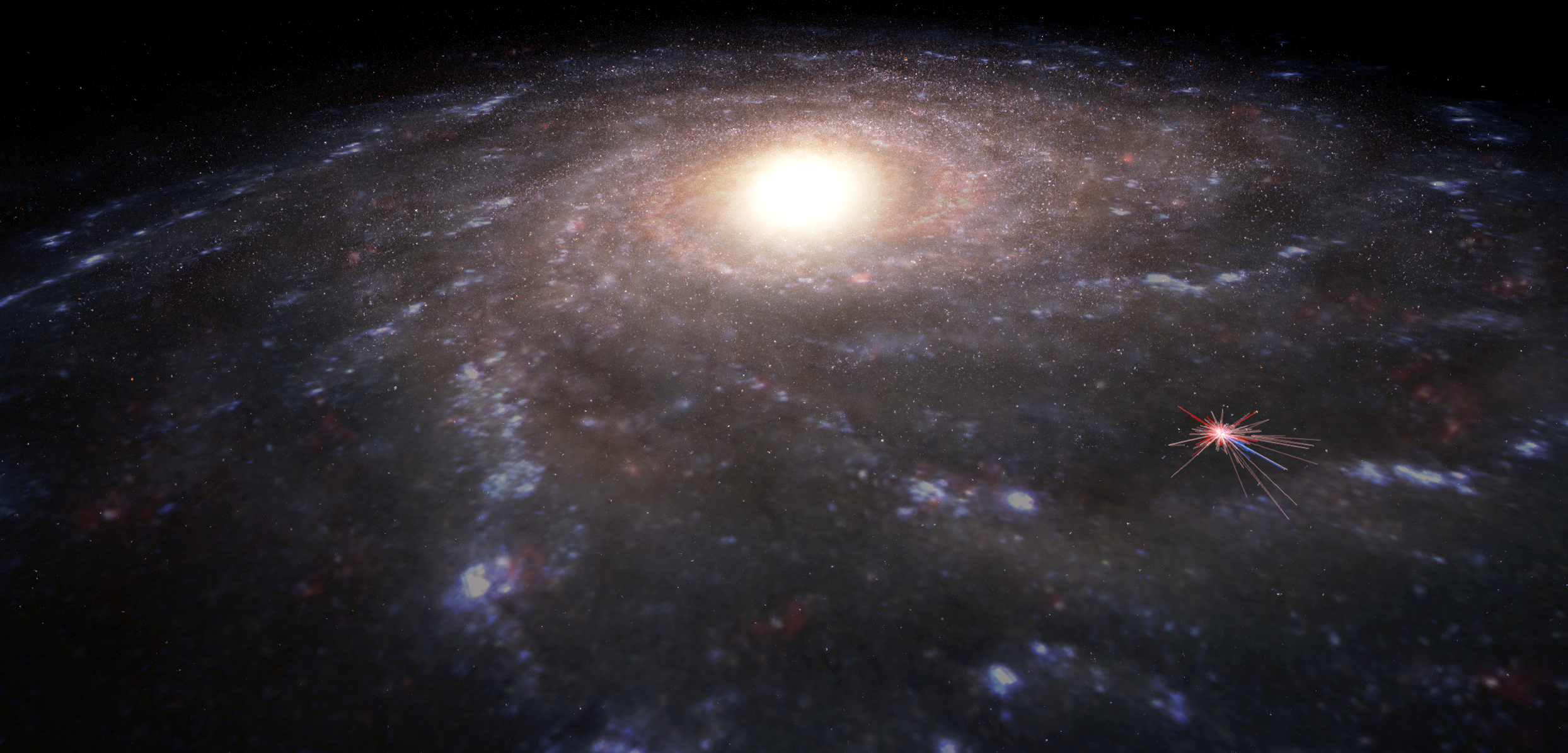 Constellation lines in the Milky Way Galaxy