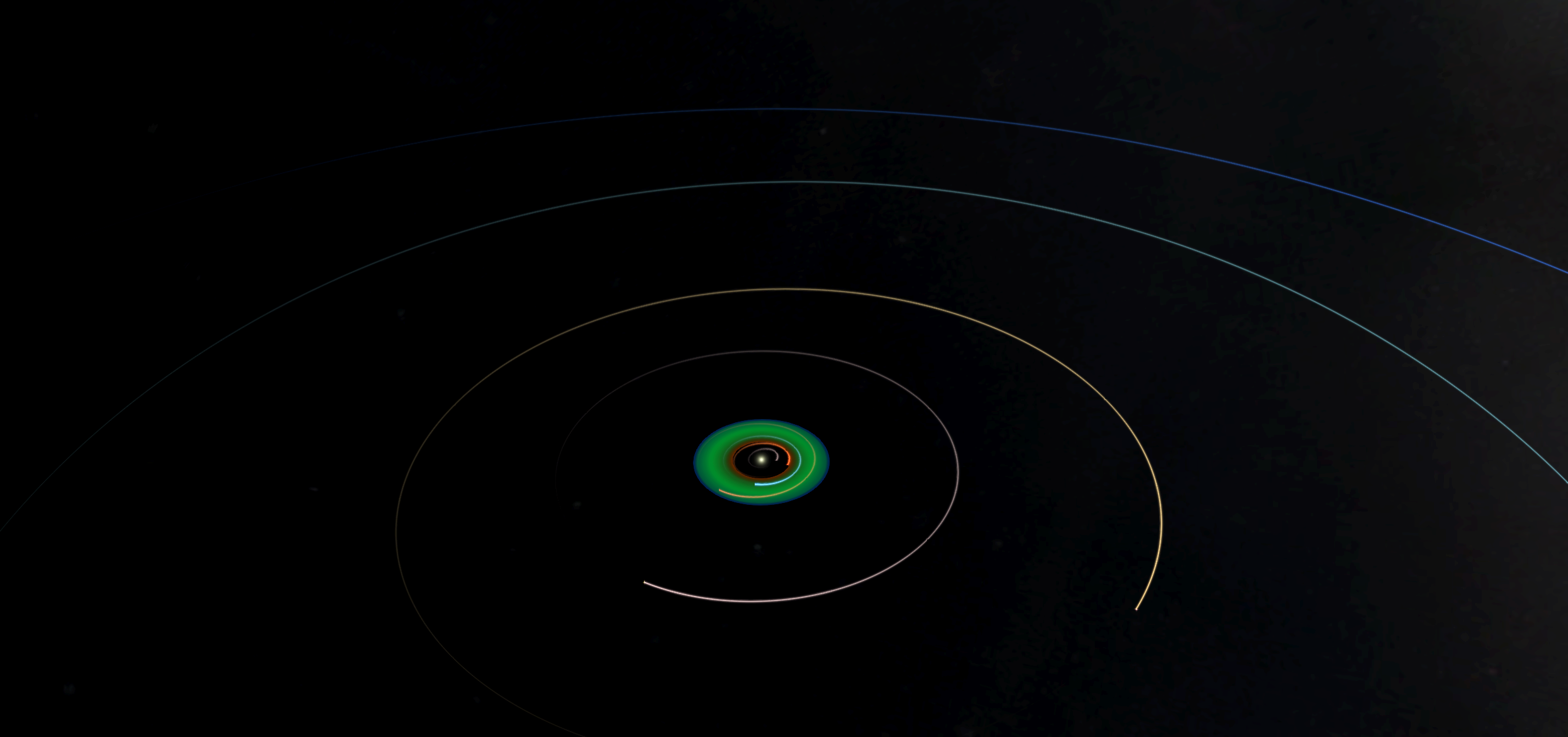 The habitable zone seen from outside the Solar System