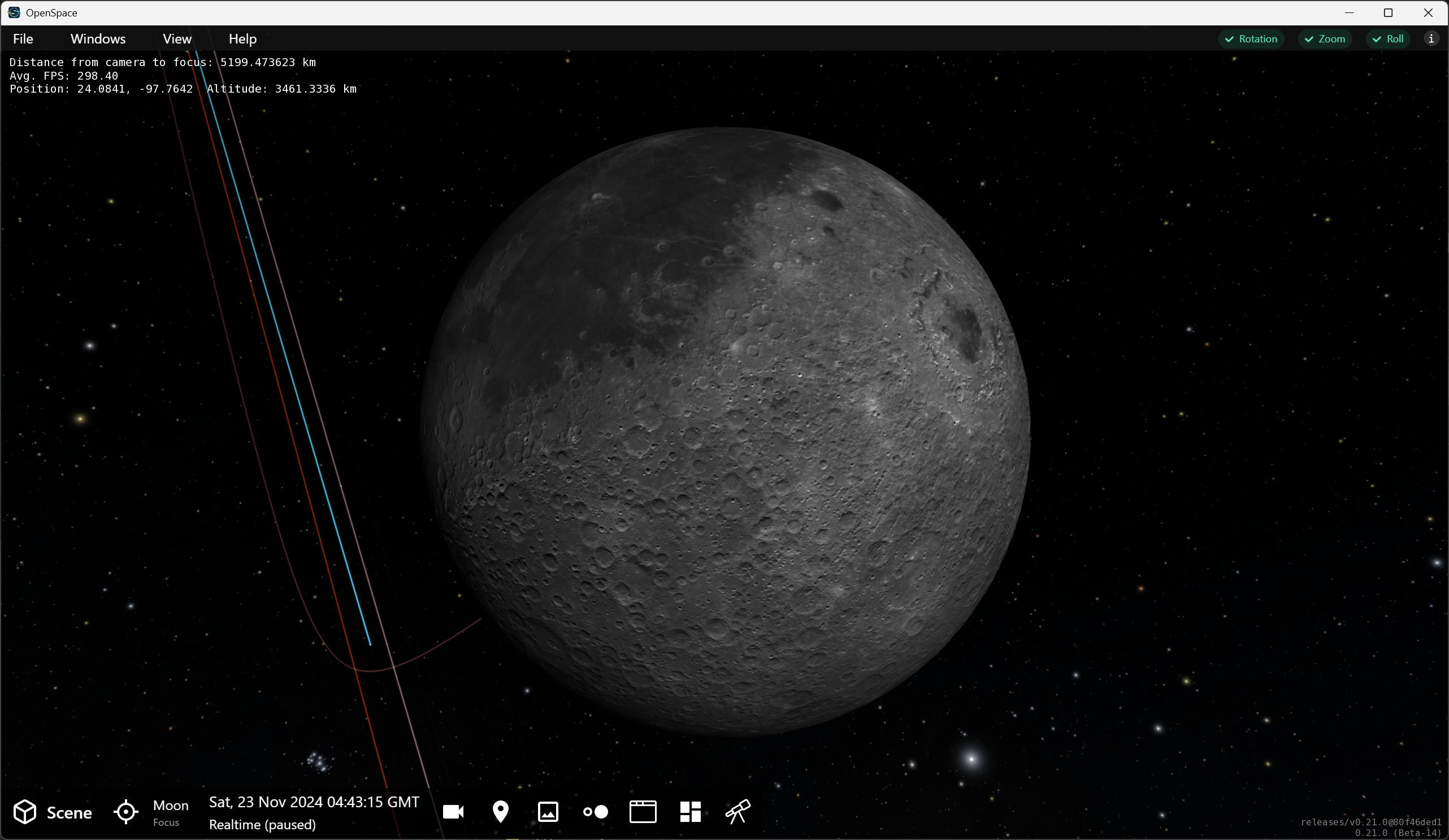 Above the Moon