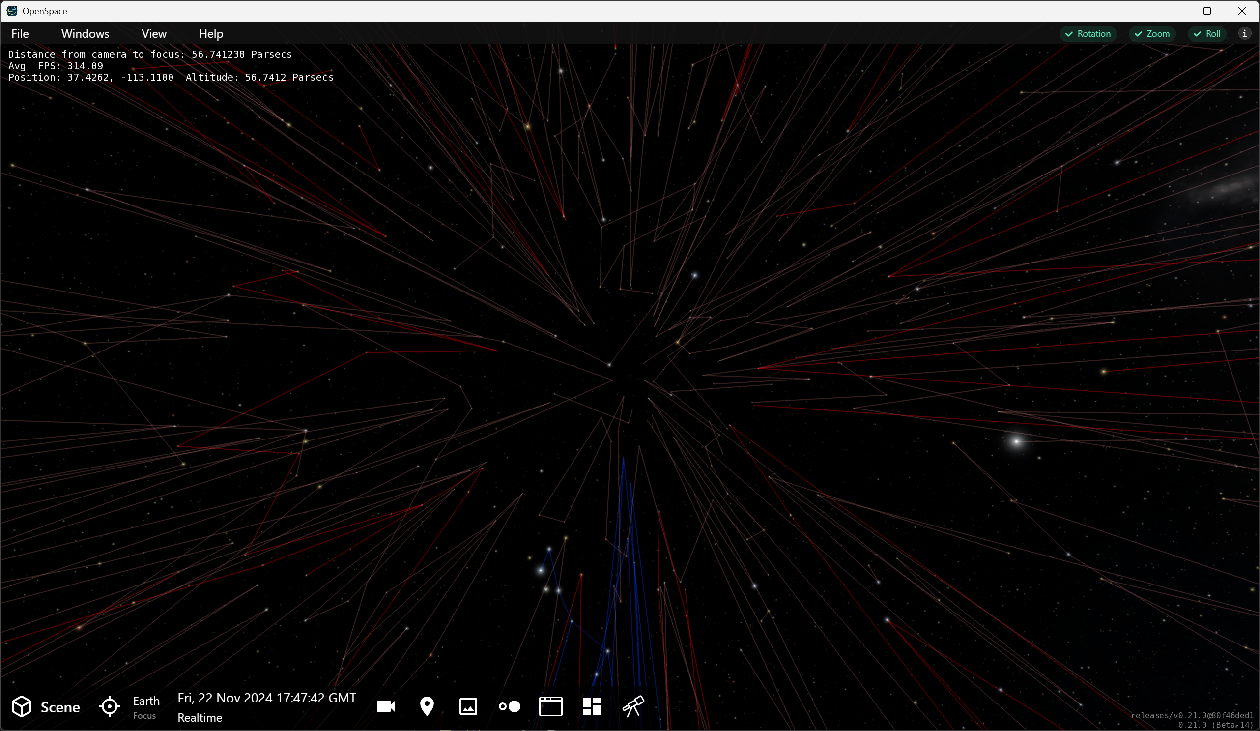 Looking back toward the Sun with constellation lines on