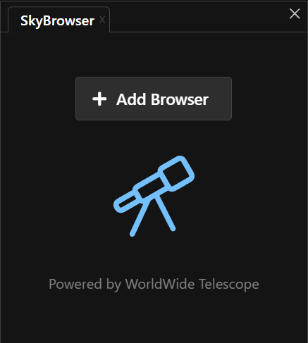 SkyBrowser Panel