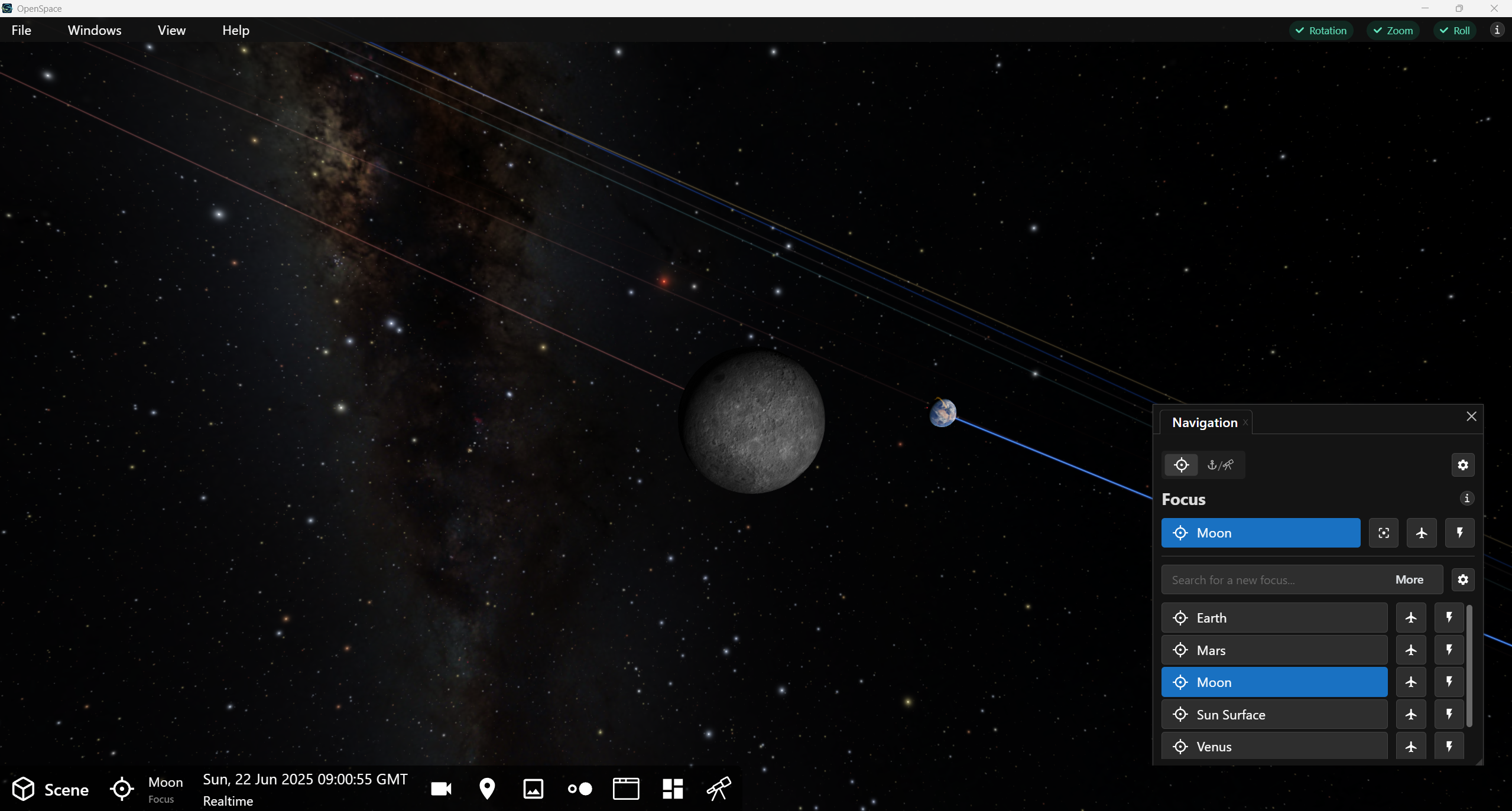 Approaching Moon
